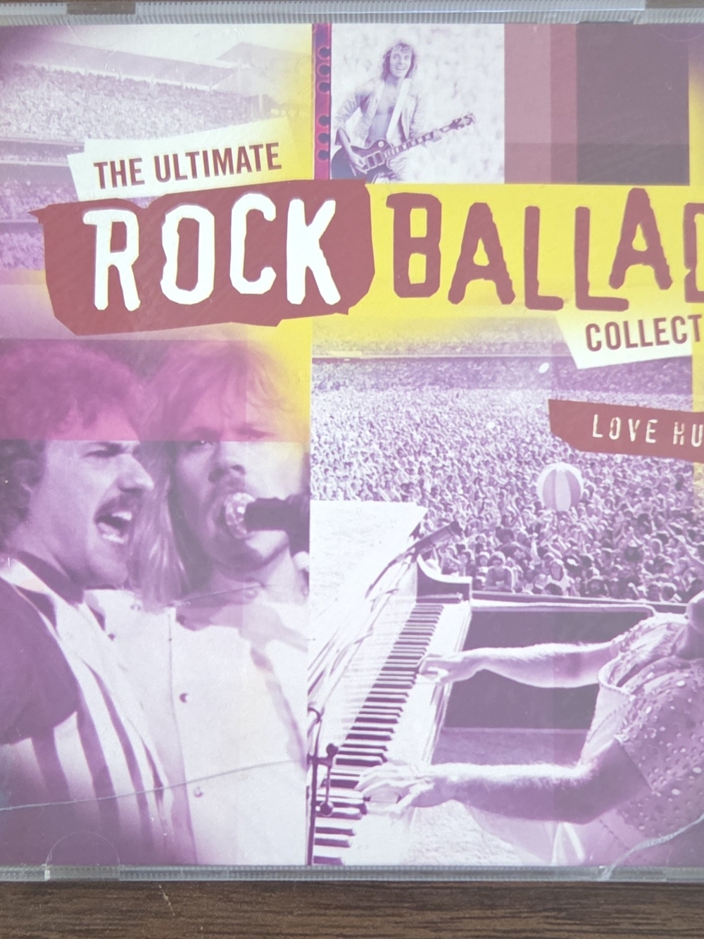 The Ultimate Rock Ballad Collection CD - Purple & Yellow Artwork
